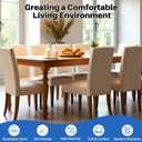 Dioxide High Stretch Chair Covers for Dining Chairs, Washable Dining Chair Covers Set of 6, Soft Dining Chairs Seat Covers, Parsons Chair Slipcover Protectors for Home Hotel Restaurant Banquet