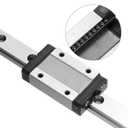 uxcell 2pcs MGN12 150mm Linear Guide Rail with 2pcs MGN12H Sliding Carriage Block and 2pcs Plastic Mini MGN12 Linear Guide for DIY 3D Printers and CNC Machine, Black