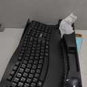 Wireless Keyboard and Mouse Combo, Full Size Wave Keys Ergonomic 2.4G Keyboard with Wrist Rest for Natural Typing, 3 DPI Adjustable Ergonomic Silent Mouse for Computer/Laptop/Windows/Mac (Black)