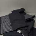 Quilts Queen Size Bedding Set, Soft Microfiber Quilts Set, Patchwork Striped Lightweight Bedspread with 1 Quilt and 2 Pillow Shams for All Season (Black and White, 96"x90")