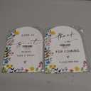 2 x Acrylic Wedding Signs Love is Sweet Sign for Reception, 6x8" Floral Themed Arch Acrylic Dessert Table Decor, Love Is In Bloom & Baby In Bloom Decorations for Baby Shower Bridal Shower Engagement, (Mix)