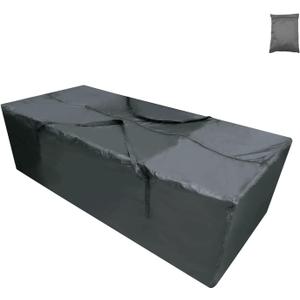 68 Inch Outdoor Cushion Storage Bags 1 Pcs, Extra Large Outdoor Cushion Storage Bags Waterproof, Patio Furniture Cushion Bags with Large Zippered Opening & Durable Handles (Black)
