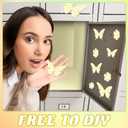 4 Pcs 36 x 12 Inches School Locker Magnetic Wallpaper Removable Locker Accessories Decor Wall Magnetic Sticker Trimmable Easy Install for Student School University Office(Milky White)