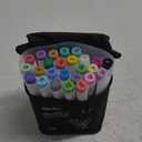 Ohuhu Alcohol Markers Brush and Fine Tip - Alcohol-based Art Sketch Marker Set for Artist Adults Coloring Illustration - 48 Colors - Brush & Fine Dual Tips- Honolulu B - Refillable - AP Certificated