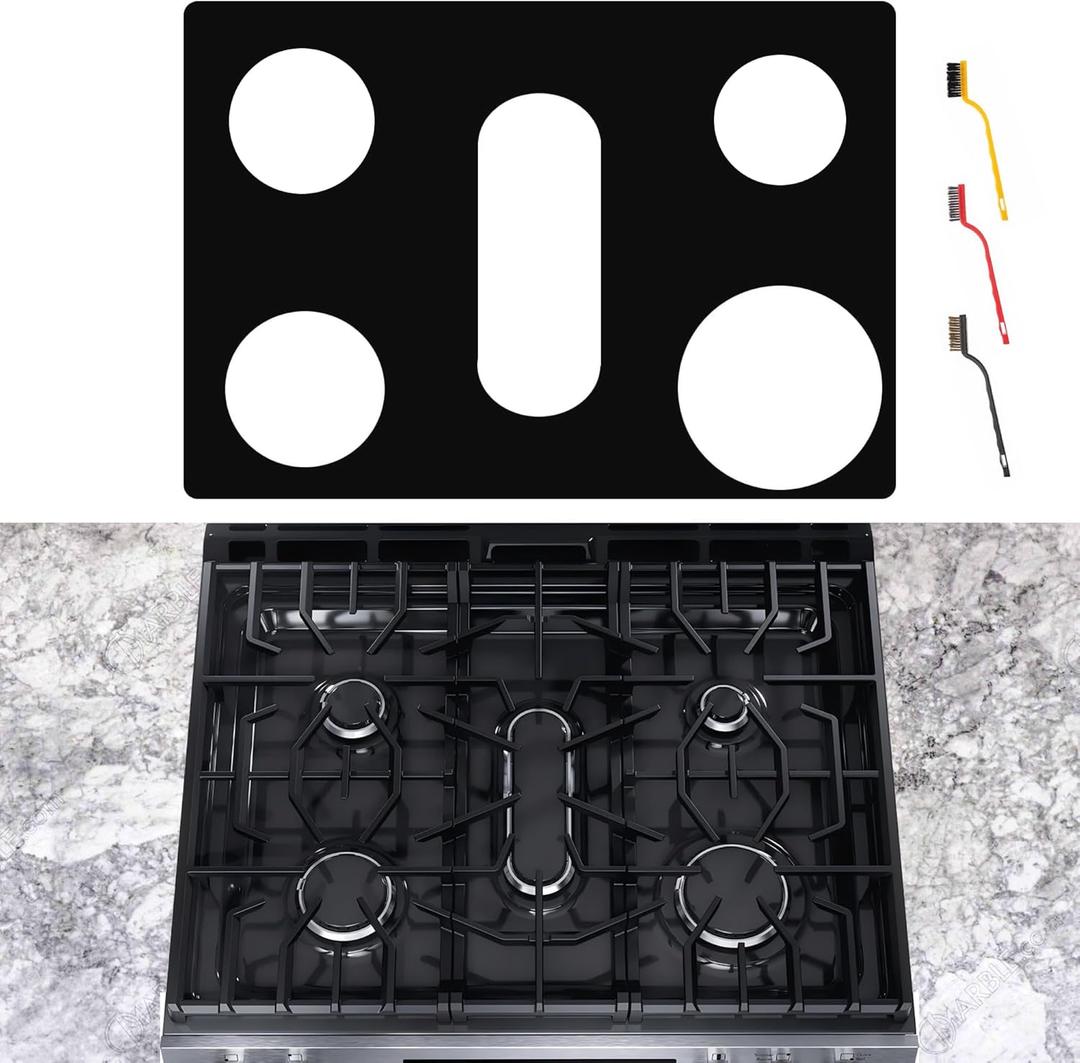 Stove Cover For Frigidaire Gallery Gas Range Stove Model FCFG3083AS, Upgraded 0.5MM Thickness Reusable Stove Burner Splatter Spill Guard For Frigidaire Gas Stove Top Protector Liner