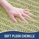 Arotive Luxury Bathroom Rugs 36x24, Extra Soft Thick Absorbent Shaggy Chenille Bath Rugs, Non-Slip Machine Wash Dry, Bath Mats for Bathroom Floor, Tub and Shower, Home Decor Accessories, Vanilla