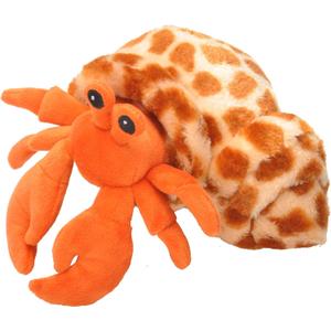 Wild Republic Hermit Crab Plush, Stuffed Animal, Plush Toy, Gifts for Kids, HugEms 7 inches