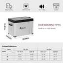 Alpicool C40 Portable Car Freezer, 12 Volt Refrigerator, 38 Quart(35.7 Liter) Fast Cooling 12V Car Fridge, Car Cooler for RV, Truck, Camping, Outdoor -12/24V DC and 100-240V AC