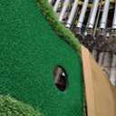Floating Golf Green for Pool, Patented Pool Golf Game Floating Mat with Ball Retrieve Net/Scoreboard for Party & Training, 35x23"