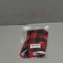 Malier Winter Coat for Dogs - Classic Plaid Fleece Cold Weather Jacket With Pocket, Windproof Warm Vest Clothes for Small Medium Large Dogs (Red, Medium)