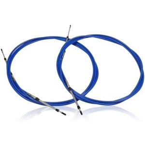 10FT 13FT 20FT 8FT Marine Throttle Shift Control Cable 33C Blue Compatible with Marine Outboard Engine Control Box (2Pcs,13ft/3.9 Meter)