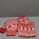 Yuanyu Matching Family Christmas Pajamas Set, Holiday PJs for Women/Men/Kids/Couples, Vacation Parent-child Fitted Soft Two-piece Pajamas Loungewear Outfits (Medium)