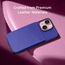 Bemal for iPhone 13 Mini Wallet Case, Built-in Card Holder, RFID Blocking, PU Leather Kickstand, Magnetic Closure, Durable Shockproof Phone Cover for Women and Men, Blue
