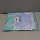 AooHome Fabric Tablecloth, Spill-Proof Water Repellent Table Cover Geometric Design for BBQs, Machine Washable, Heavy Weight, 70 Inch Round, Green