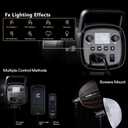 Godox SL100D Daylight LED Video Light, 100W 5600K 32100Lux @1M CRI 96+TLCI 97+ Bowens Mount COB LED Continuous Light, 8 FX Effects 0-100% Brightness Studio Light with APP Control