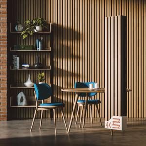 Not Just Sleek - These Wood Panels Eat Echo for Breakfast | Natural Oak Wood Slat Acoustic Panels  4PCS (94.5" x 7.9") | Sound-dampening Wall & Ceiling Panels for Stylish Noise Reduction & Dcor