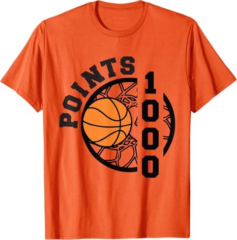 1000 Points Basketball Scorer High School Basketball Boys T-Shirt, 2XL