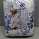 Great Bay Home Floral Full/Queen Quilt Set with Shams, Blue Floral Bedding Set, All-Season, Lightweight Bedspread. Reversible, Farmhouse Bedding. (Full/Queen, Jacqueline) (06 - Blue Watercolor)