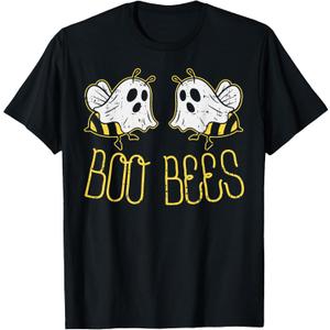 Boo Bees Funny Couples Halloween Costume for Adult Her Women T-Shirt 2XL