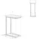SIMPLIHOME Skyler Metal Table - 18" Wide x 24" High Solid Metal C-Side Table with Genuine White Marble Top, Contemporary Accent End Table for Living Room or Home Office with Slide-Under Design, 10 inch