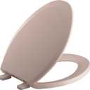 KOHLER K-4652-45 Lustra Elongated Open-Front Toilet Seat, Wild Rose