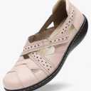 TERRIKAT Women's Casual Loafers Cute Slip On Comfort Walking Flats Leather Driving Moccasins Fashion Closed Toe Boat Shoes, Size 10.5