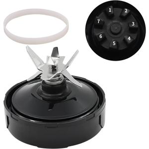 Anbige Replacement Parts 7-Fins Blade and Gasket, Compatible with Ninja Blender Chef 1500W CT800C CT805 CT810 and CT815A