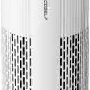 Air Purifiers for Home Large Room Cover Up to 1500 Ft with True HEPA Filter, 20dB Sleep Mode, 360 Air Intake & Outlet, Air Cleaner for Bedroom Pets, 7 Color Light, HAP604, Bright White