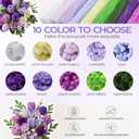 Libima 3800 Pcs Pipe Cleaners Bulk 10 Colors 12" Graduation Pipe Cleaners Craft Set Chenille Stems Flower Kit 6mm Colorful End Year of Teacher Gift Fuzzy Sticks Party Supply for DIY Art (Purple)