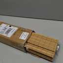 Comzone Blinds Cordless Bamboo Roman Shades with Beige Blackout Liner, Woven Wood Roman Blinds, Blackout Natural Blinds for Windows, Doors, Thrush, 22" W x 48" H