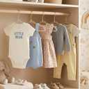 CONCEPTS 20 Pack Baby Hangers Kids Acrylic Non Slip Glitter Clothes Hangers for Toddler Infant Newborn Closet Organizer Small Hangers for Baby Clothes Pants Shirts Space Saving Nursery