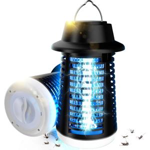 Bug Zapper Outdoor Indoor, Mosquito Zapper, Fly Trap, Waterproof Insect Killer, 3800V Electric Fly Zapper for Home, Patio, Camping, Kitchen