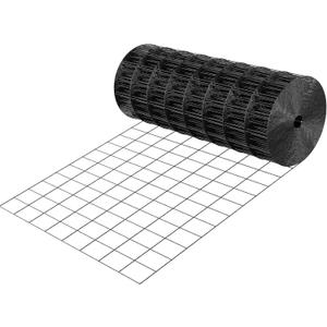 VEVOR Hardware Cloth 24 in x 25 ft, 2 x 3 in Mesh 16 Gauge Galvanized Wire Mesh Roll, Weather-Resistant Vinyl Coated Chicken Wire Fencing, Heavy Duty Welded Garden Plant Fencing for Rabbit Cage Snake, 24in*25ft 2in*3in