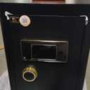 TIGERKING   Large Safe Box, 2.05 Cubic Feet Home Safe with Touch Screen Keypad & Built-in Lock Box, Digital Safes for Home Office (Black)