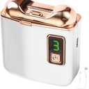 Automatic Electric Nail Clipper Trimmer - Rechargeable Battery Fingernail Toenail Cutter for Kids Adults Seniors Women Men - 3 Speed Levels Type USB C with Led Light