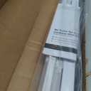 LazBlinds No Tools No Drill 1" Vinyl Mini Blinds, Cordless Blinds for Windows, Light Filtering Horizontal Window Blinds & Shades, 32" W x 36" H, White
