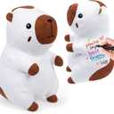 Blank Capybara DIY Toys Make Your Own Stuffed Holiday Plush Gifts Stuffed Teddy Animal for Graduation Birthday Friends Gift(Capybara), 16 inches