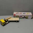 Nene Toys Magnetic Car Loader with 4 Cars and 1 Semi-Trailer Wooden Truck for Kids 2+ Year Old - Interactive Crane Wooden Toy - Vehicle Toys for Boys Girls - Educational Toy for Toddlers Ages 2+