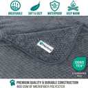 PetAmi Waterproof Dog Blanket, Leakproof XL Pet Blanket for Large Dogs, Furniture Sofa Couch Cover Protector, Fleece Cat Throw for Bed Crate Kennel, Reversible Washable Soft Plush, Twin 60x80 Gray