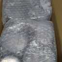 I00000 200 Pack 12 oz Gold Plastic Cups, Clear Disposable Cups, Disposable Plastic Wine Glasses Cocktail Glasses Premium Cups with Gold Rim, 12 Ounce Tumblers for Party & Wedding