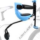 INNOLIFE Baby Bicycle Seat - Front Mounted Child Bike Seat with Handrail, Kids Bike Seat for Adult Bike (Blue)