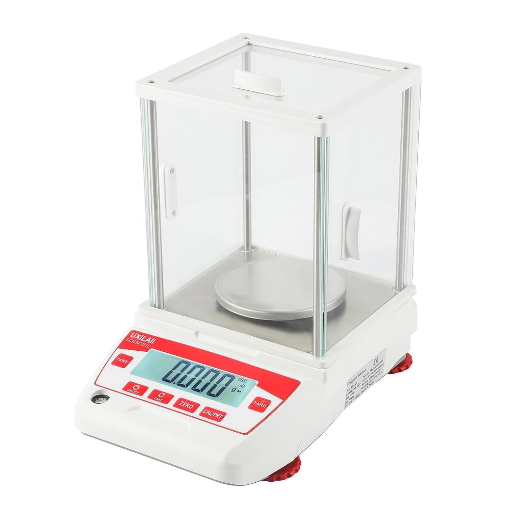 UXILAII Analytical Balance 320g x 0.001g Digital Scale Glass Windshield