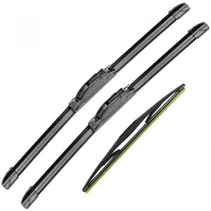 GoKoHe Windshield Wipers (pack of 3pcs) Replacement for 2007 2008 2009 2010 2011 2012 2013 Suzuki SX4 26" + 14" Front Windscreen Wiper Blades and 10" Rear Wiper Blade