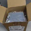 Yeaqee 50 Pcs Mini Metallic Paper Gift Bags with Handles 4x2.75x4.5'' Tiny Small Gift Bags with Thank You Tag for Wedding Graduation Birthday Party Return Gifts Jewelry Business (Dusty Blue, Silver)