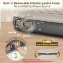 KASIMO Air Mattress Twin with Built-in Battery Powered Removable Pump, TPU Blow Up Mattress with Pillow, Strong Support All Night,No Lost Air, Compact Inflatable Air Bed for Home Guests Camping
