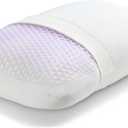 Purple GridCloud Pillow  Plush Down-Alternative Pillow with GelFlex Grid for Soft Support & Pressure Relief  Always-Fluffy Silicone-Coated Fill  Breathable Moisture-Wicking Cover