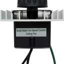 iLIVING ILG8SFSC Solid State Variable Adjustable Precision Fan Speed Controller 120V 8A , Black