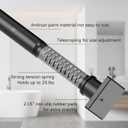UIOSANRT Shower Curtain Rod Adjustable 31-79", Anti-Rust Shower Rod & Spring Tension Shower Rod No Drill, Black Shower Curtain Rod for Bathroom Tension Rod