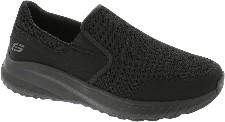 Skechers Men's Squad Chaos Slip Resistant Urgran Food Service Shoe (11, Black)