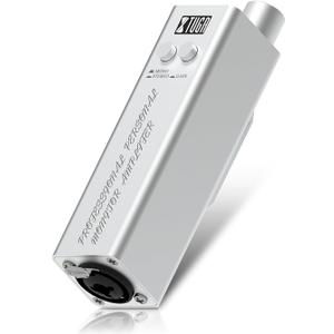 XTUGA Portable in Ear Monitor System, Headphone Amplifier with Stereo/Mono Switching, Wireless IEM with Gain Button XLR/TRS Output for Guitar Keyboardists Stage Performances (LSY-20)